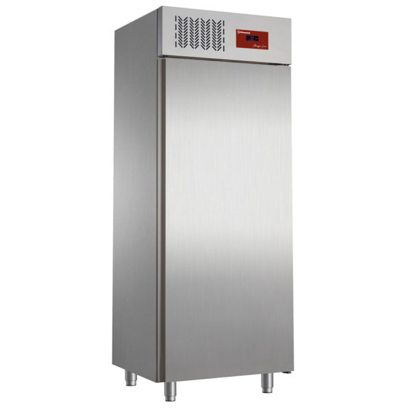 Armadio frigorifero 20x EN 600x400, ventilato (500 Lit.) - Acciaio inossidabile