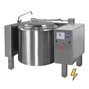 Brasiera elettrica con ribaltamento elettrico