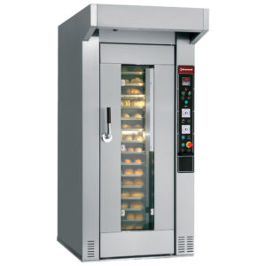 Forno per panificio-pasticceria, rotativo, 15 o 18 livelli (450 x 650 mm o 500x700 mm)